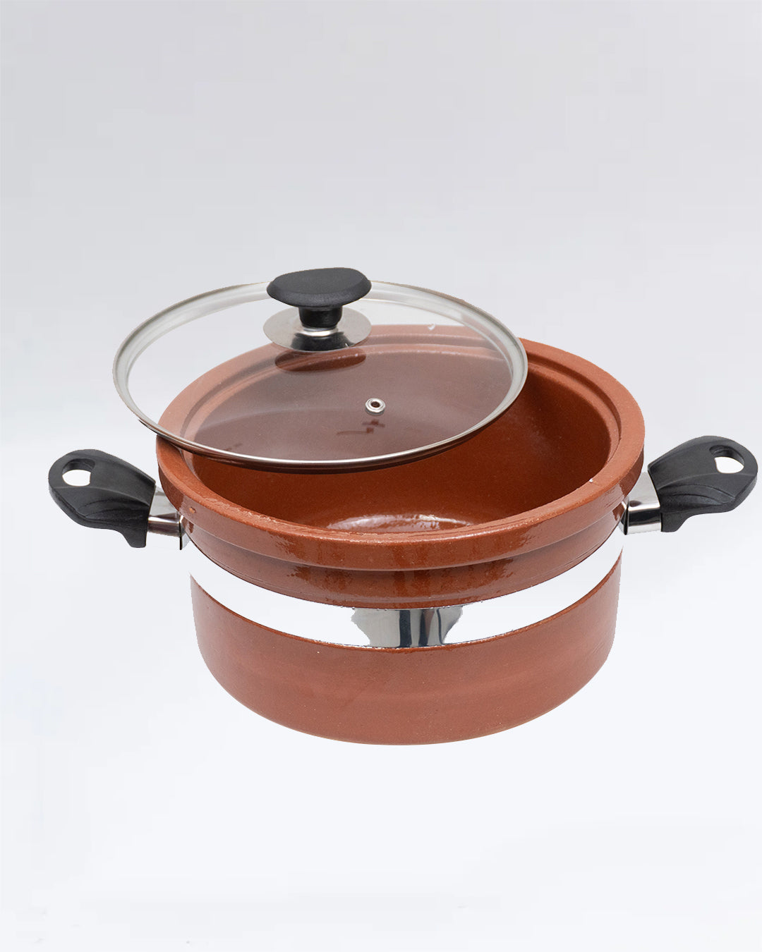 Artisan Clay Glazed Handi Flat