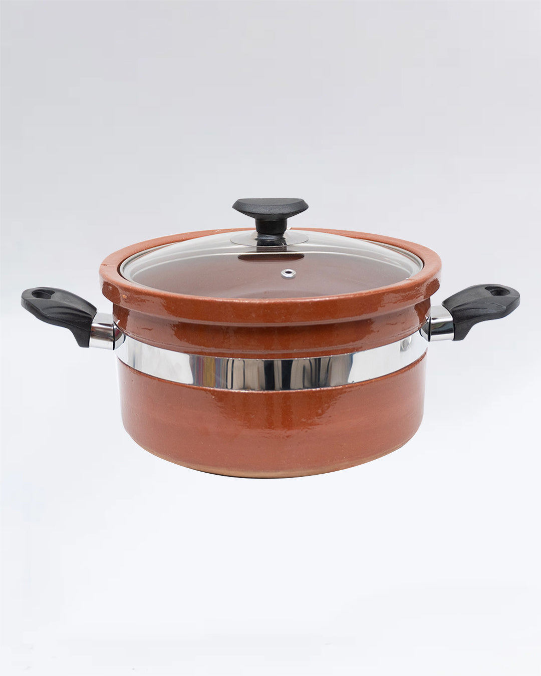 Artisan Clay Glazed Handi Flat