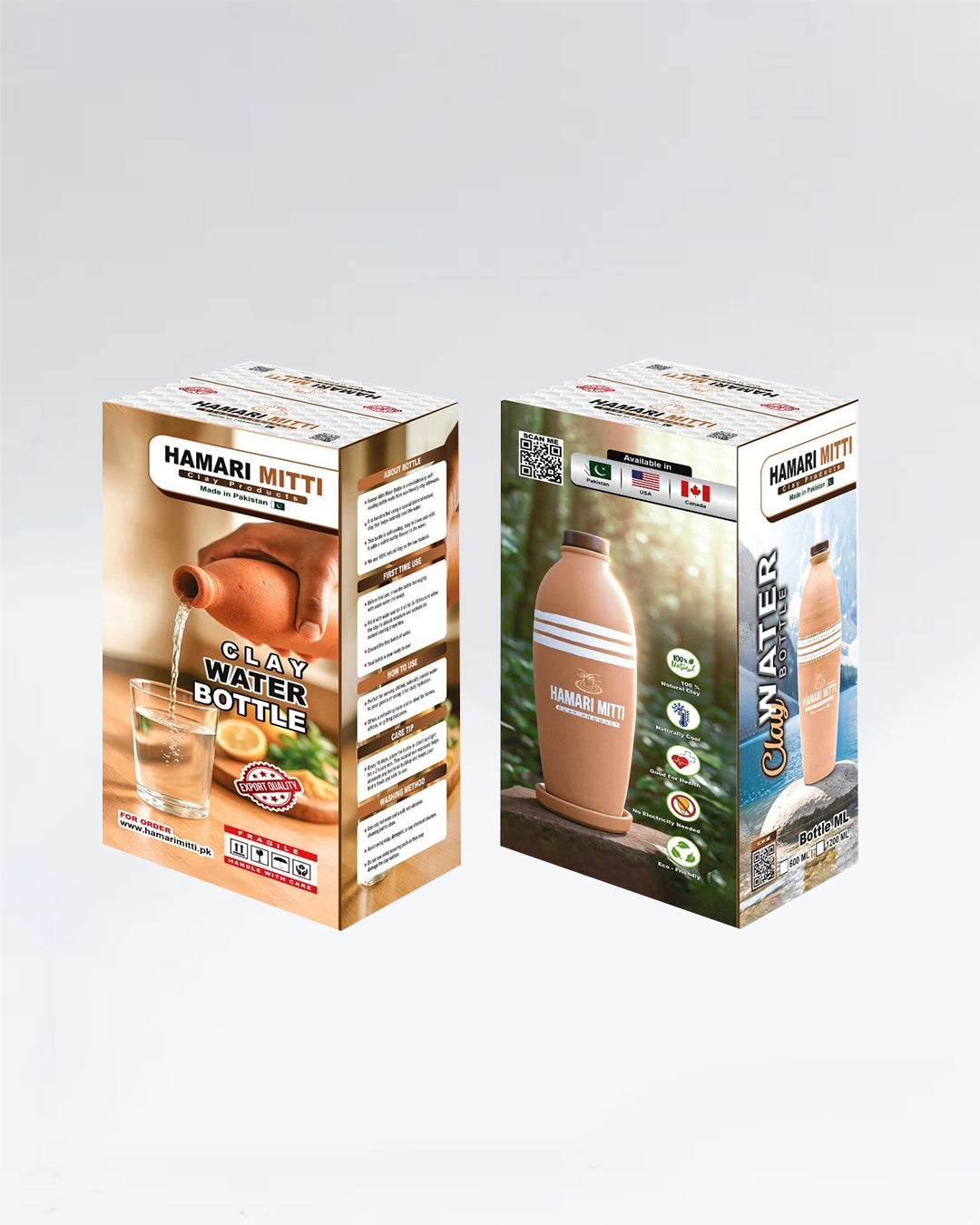 Artisan Clay Water Bottle