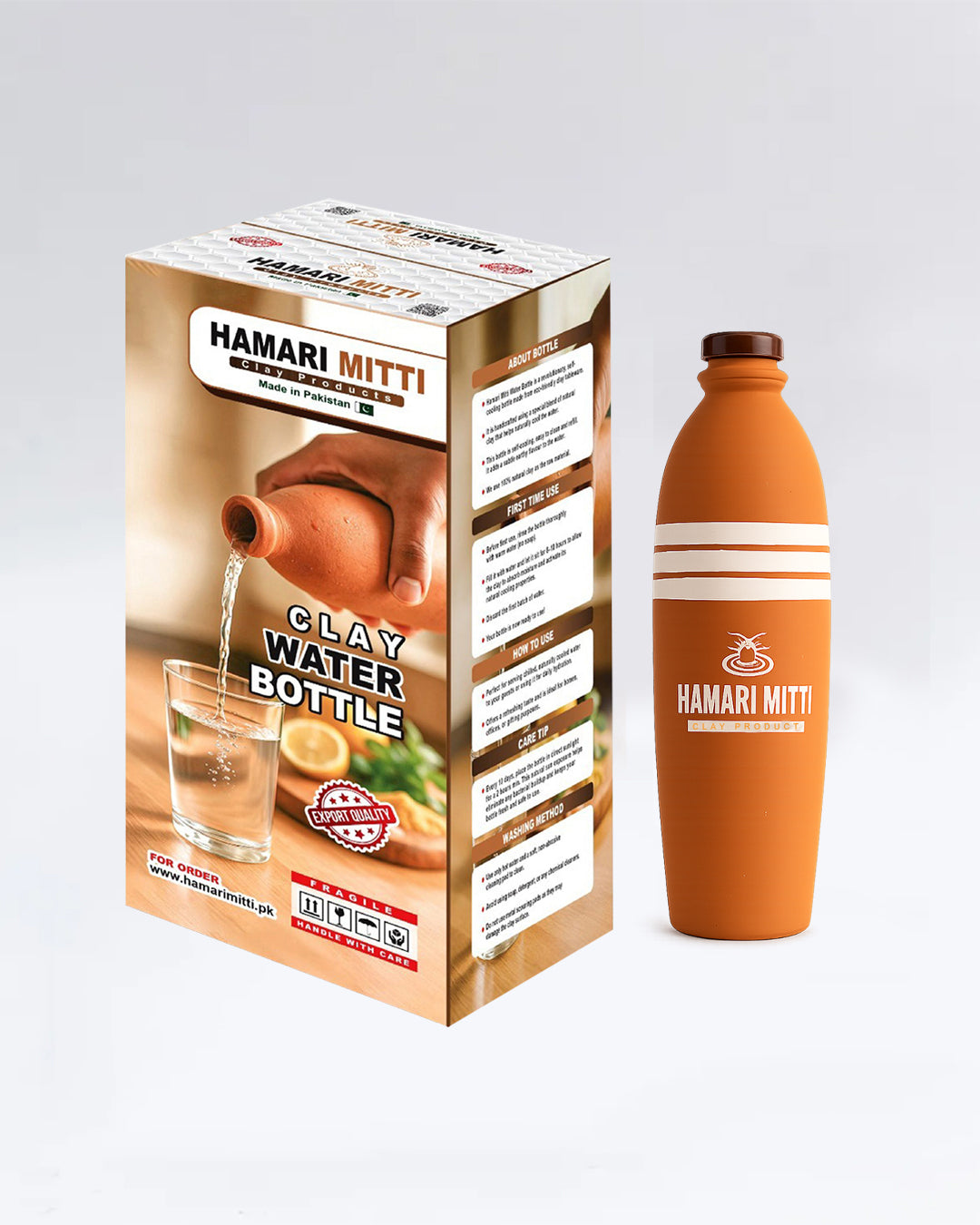 Artisan Clay Water Bottle